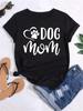 Trend Dog Mama Printed Women T-shirts Fashion Cartoon Graphic Print T-shirts Clothes Female Shirt Short Sleeve Casual Tees