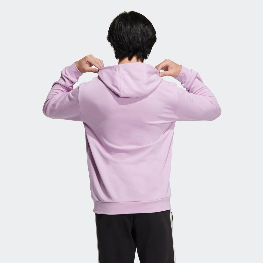 Adidas Neo Essential Kangaroo Pocket Big Logo Print Hoodie Unisex Hoodie Purple HM2003