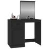 Dressing Tables Dressing Table With Mirror Black 90X50x132.5 Cm Engineered Wood