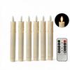 6PCS With Remote Electronic Candles Melting Candle Drops Design Remote-Control Candle Light  Night