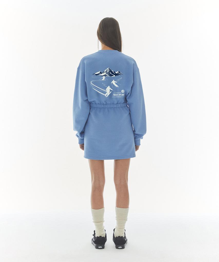 Rest And Recreation Jersey Mini Dress - Blue