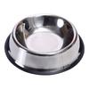 Stainless Steel Metal Feeder Bowl Anti Tip Drinking Water Bowl Pet Cat Dog Bowl  Pet Accessories