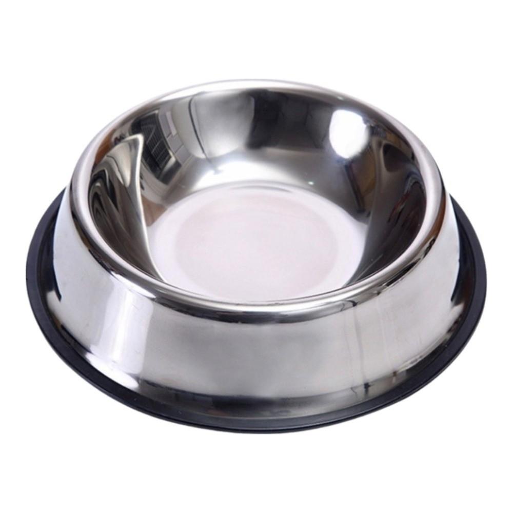 Stainless Steel Metal Feeder Bowl Anti Tip Drinking Water Bowl Pet Cat Dog Bowl  Pet Accessories