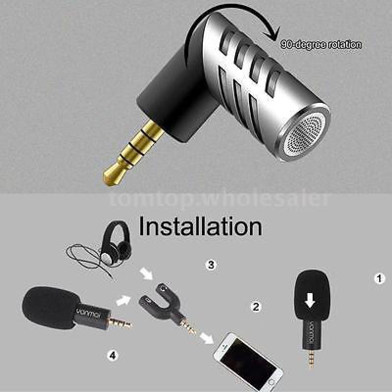

Yanmai M5x7 Mini Condenser Mic 35mm Digital Audio For Mobile Podcast Streaming Creators