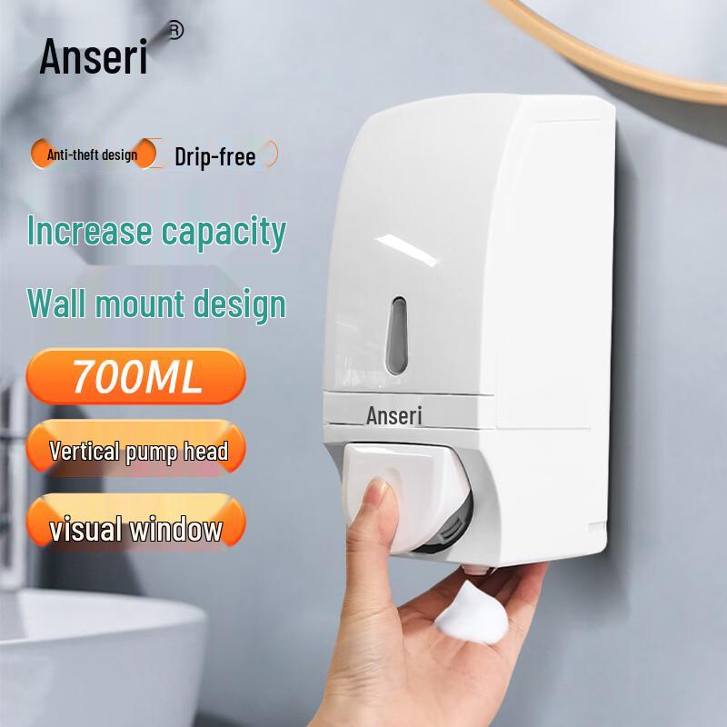 AnCaiRui Manual Wall-Mounted Foam Soap Dispenser