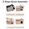 Four Season Foldable Non-Slip  Multi-Level Cat House Removable Washable Cat House Puppy Cave Sofa Pet Bed for Extra Small Dogs
