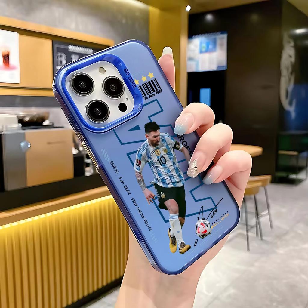 Football Player IPhone 17 Pro Phone Case 16/15/14/13 Laser Case 12 Apple 11Xs Max Hard Pro Ma