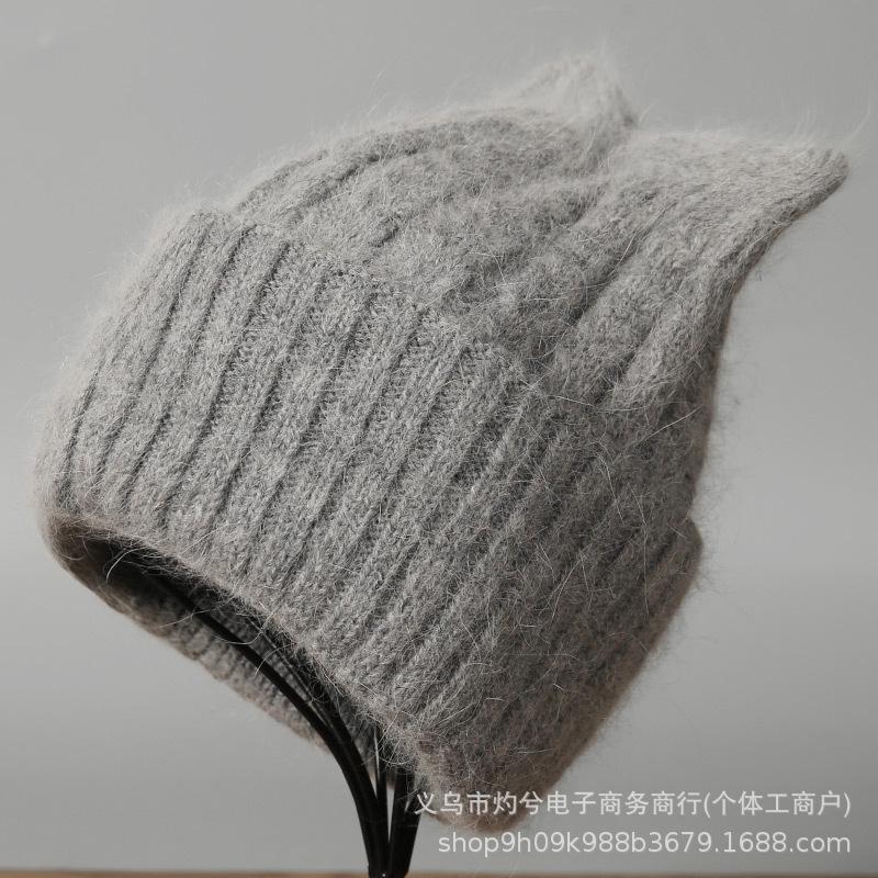 New autumn and winter versatile casual knitted wool hat children's outdoor warm cold sweet cold hat pullover hat tide