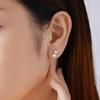 Barbie earrings Moissanite five-pointed star, original and high-quality temperament, ins style love confession, 925 silver shell beads ZJYES-YS-032
