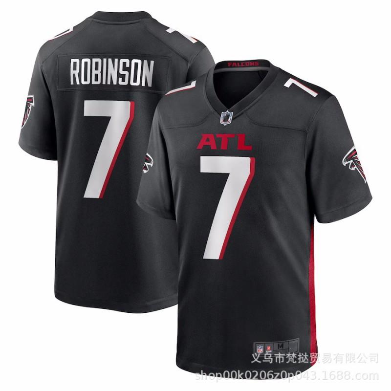NFL Atlanta Falcons Football Jersey Men Women Short Sleeve Cotton V-Neck Athletic Wear Rugby Basketball Training