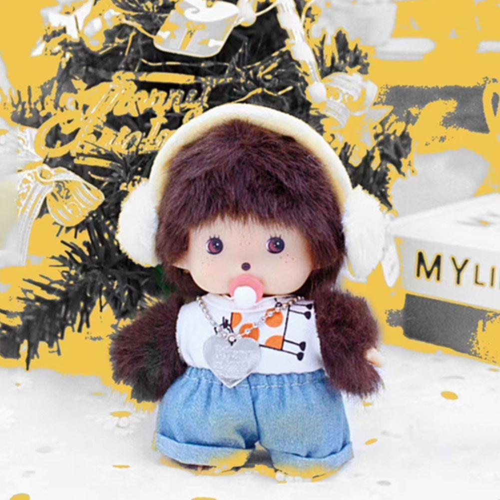 Monkey Monqi Cute Plush Toy Street Boy Exquisite Appearance Bedroom Room Decoration Children Birthday Gift 15Cm Mongolian