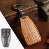 Handmade Car Key Cover, Suitable for Red Flag Key Bag H5H7H9Hs7Hs9 First-layer Crazy Horse Leather Key Cover.