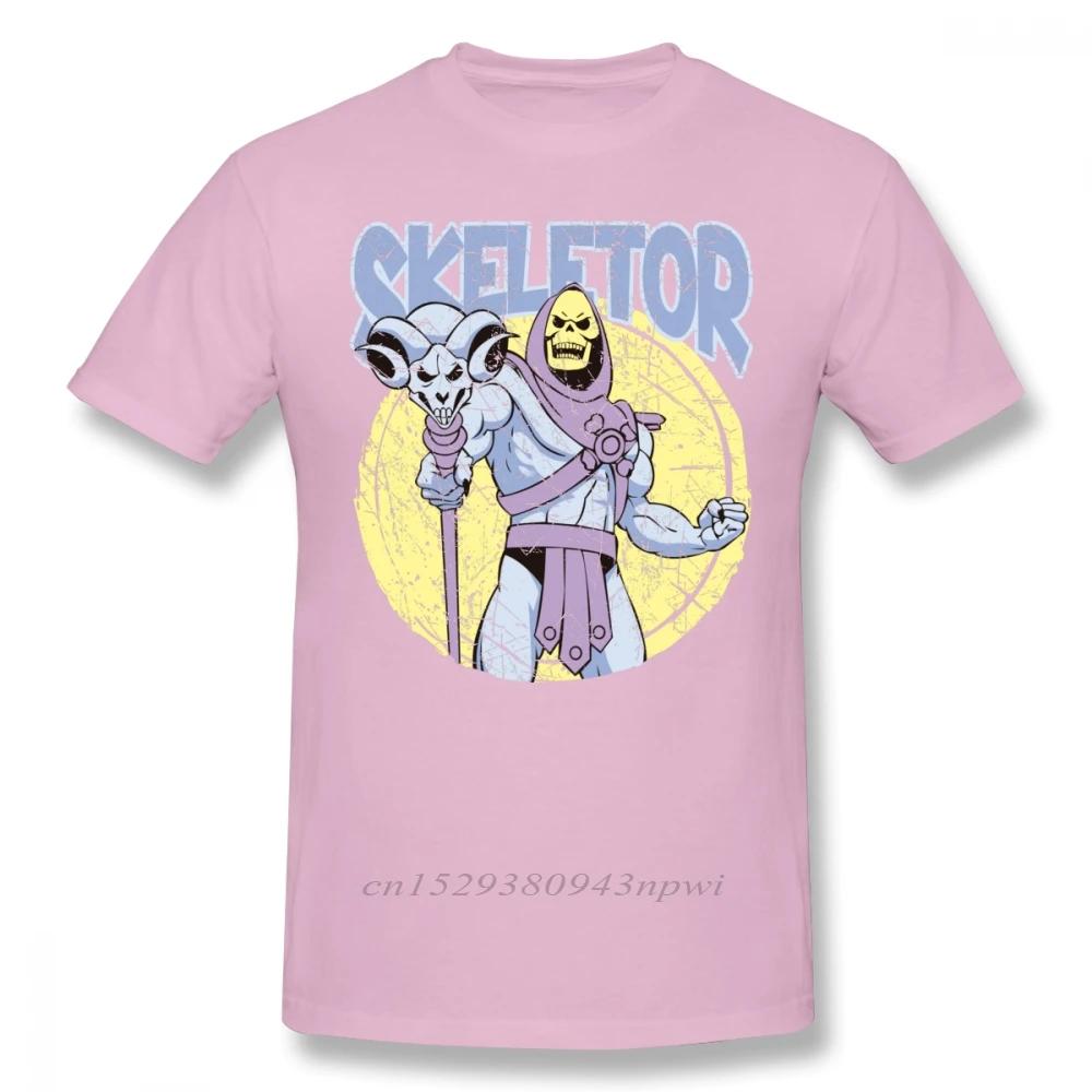 SKELETOR T-shirt SKELETOR T-shirt Korte Mouw Grappig T-shirt Grafisch Mannen Strand Katoenen T-shirt Jongens Punk Designer Streetwear