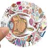 50pcs Human Anatomy Body Physiology Stickers Temporar Graffiti Luggage Skateboard Laptop Guitar Sticker Decals