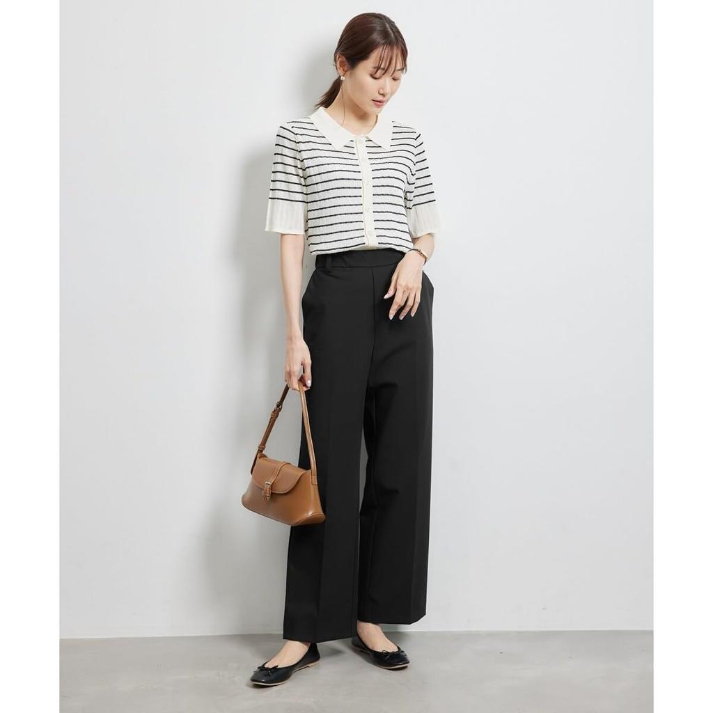 ROPE PICNIC Straight Cool to the Black Size 36 Mesh-Lined Pants/UV Protection, Touch, Quick-Drying, (01)