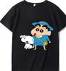 Crayon Shinchan Harajuku Mens Womens Oversized Y2k Short Sleeve Streetwear Casual Cotton High Quality Female Male Clothing Tee