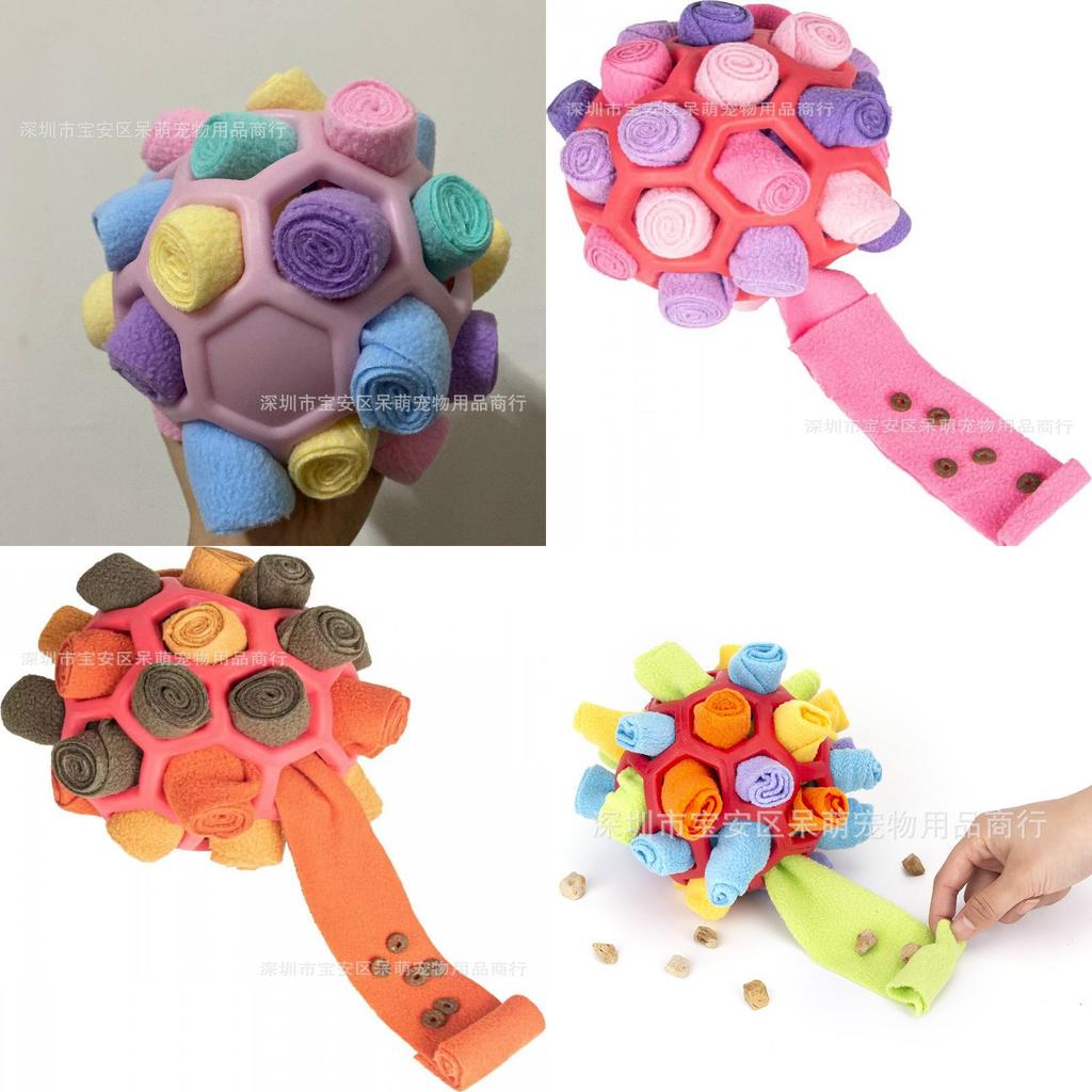 Pet Sniffing Bubble Toy With Rubber Ball Puzzle For Dogs Fun And Enrichment