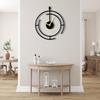 Analog Wall Clock for Home & Office | Big Size Stylish Latest Home Decor | (40 X 40 CM) | Black Color (Battery Included)