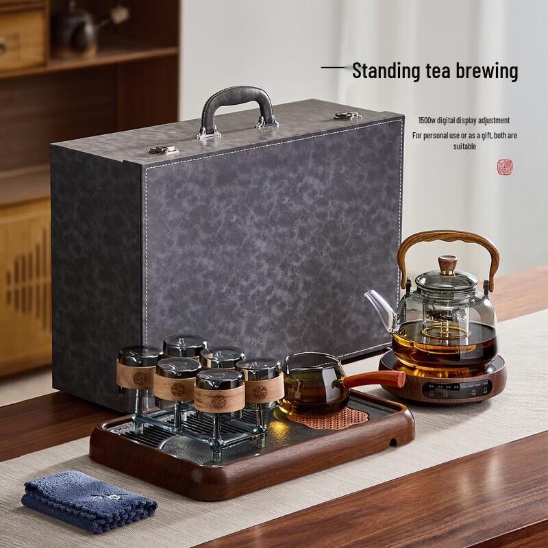 YIHUTEA Electric Ceramic Stove Tea Set with Lifting Beam Pot