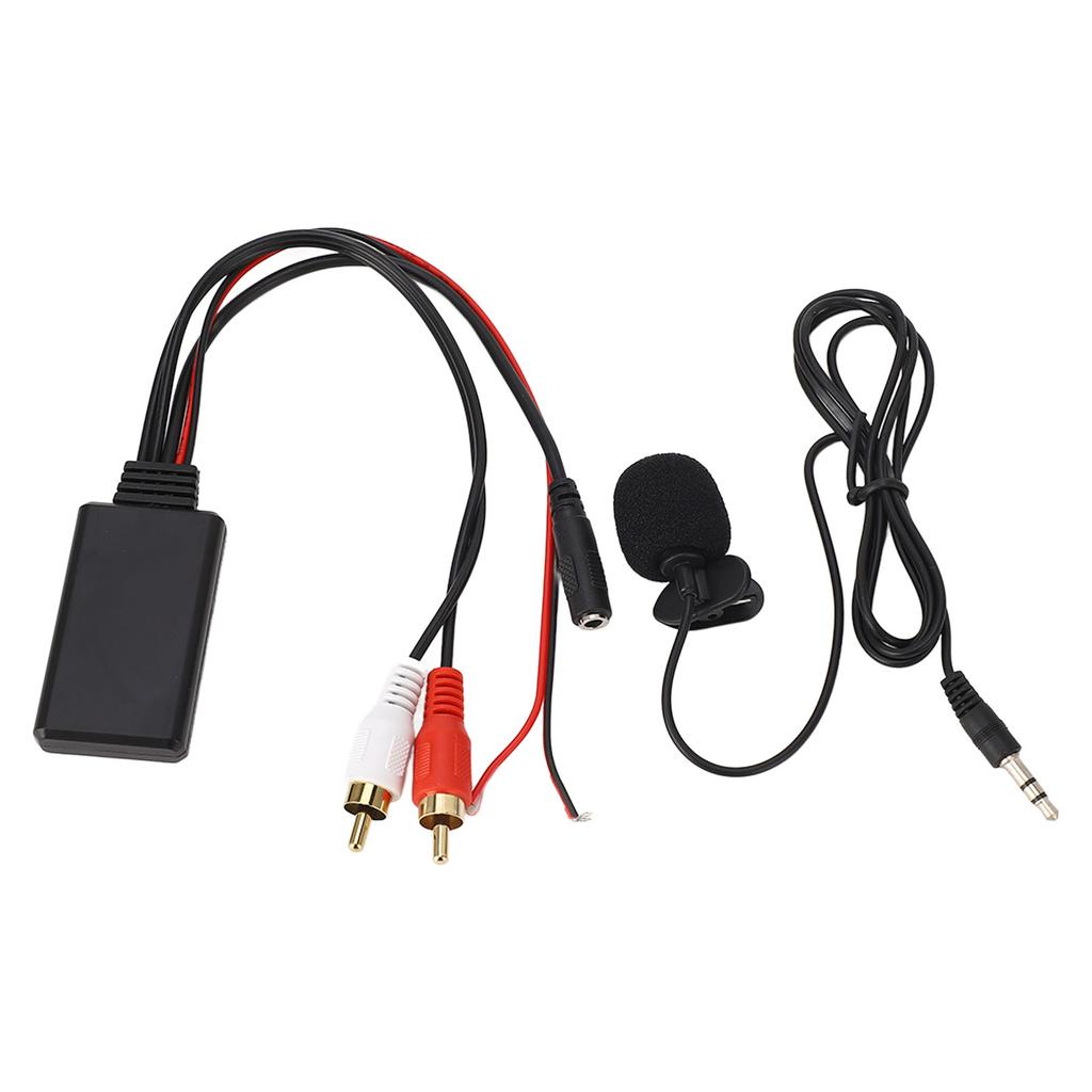 Bluetooth AUX Module 2 RCA Cable Adapter with Hands‑Free Microphone for for Alpine for Pioneer