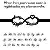 Lemegeton Custom Name Infinity Bracelet For Women Personalized Bangle Stainless Steel Jewelry Couple Bracelet Valentins Day Gift