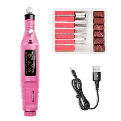 MOONN Machine Ponceuse à Ongles Fraise Lime à Ongles Set USB Polisseuse Électrique Manucure