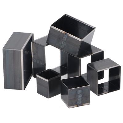 7PCS 7 Sizes Leather Square Punch Cutter Set Carbon Steel Hollow Cutter Kit  for DIY Leather Craft