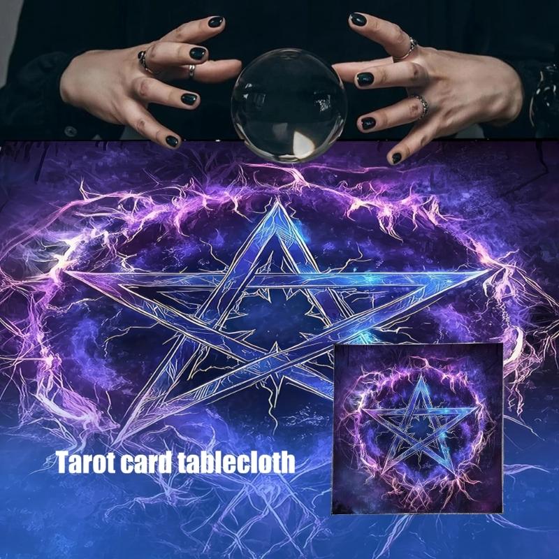 Divinations Tablecloth Star Symbol Astrology Tarots Card Tablecloth Altars Cloth Divinations Board Game Accessory