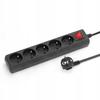 Montis Extension Cord 5 M 5 Sockets Black IP20 16A 230V