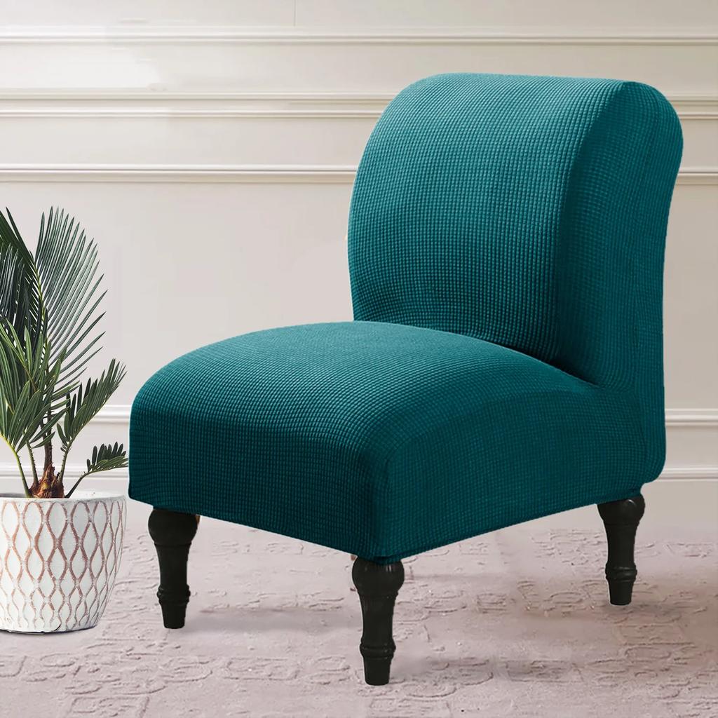 Armless Chair Cover Single Sofa Slipcover Modern Accent Stretch Chair Covers Elastic Cheap Couch Protector Cover For Home Hotel