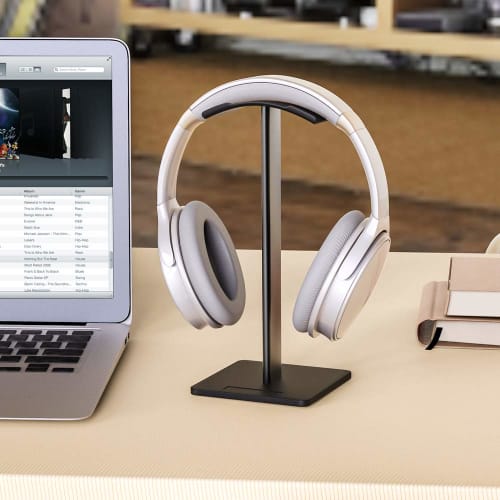FEYCH Aluminum Alloy Headphone Stand, Easy to Assembly, Simple and Stylish, Compatible with Audio-Technica Gaming, Playstation, AKG KingTop, and More