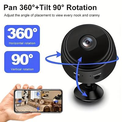 Home intelligent security surveillance camera,USB rechargeable battery, Wi-Fi support mobile phone remote application, Christmas