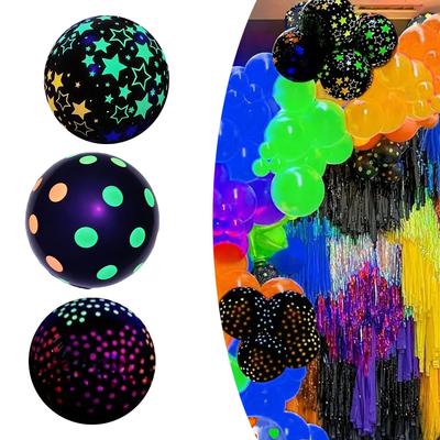 Fluorescent Balloons Glow Balloons Light-absorbing Pattern