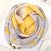 Sciarpa Quadrata in Seta Chiffon con Fibbia Magnetica di Lusso per Donna, Protezione per il Collo, Sciarpe alla Moda per l'Estate