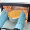 Silicone Oven Mitts 13.2in Extended Oven Mitts Heat Resistant 500F Flexible Oven Mittens with Soft Liner for Baking Cooking