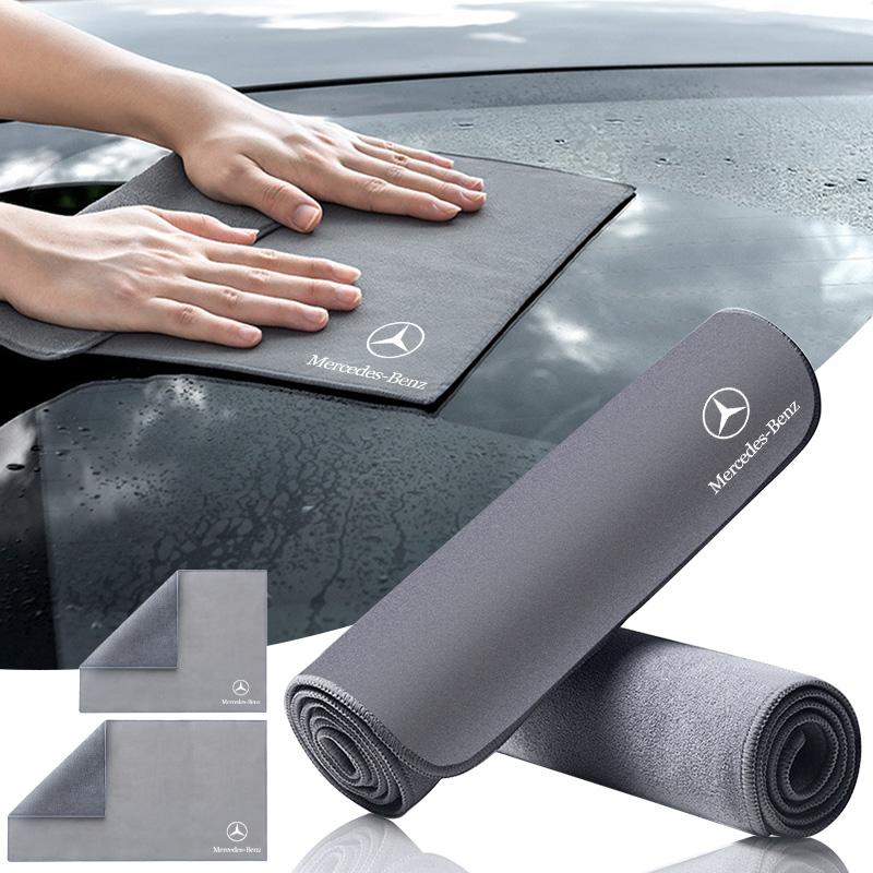 Bil Semsket Rengjøring Klut Skinn Klut Motorsykkel Vaskehåndkle For Mercedes-Benz V177 W247 W176 W177 W207 W203 W204 GLA GLC X253 GLK Klasse Tilbehør