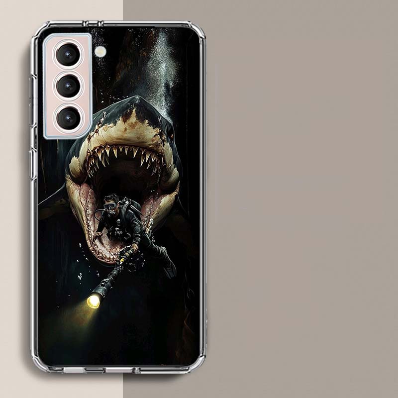 The Mouth of the Deep Sea Evil Shark Phone Case For Samsung A16 A26 A36 A56 A17 A15 A25 A35 A55 A14 A24 A34 A54 A04S A05S Galaxy