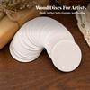 100 Pieces Blank Wooden Badge Customizable Name Tags Easy to Use for Events