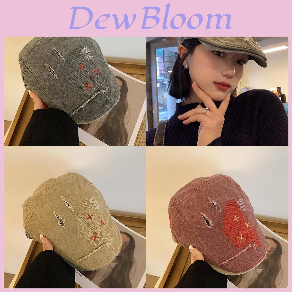 Yourself Boho Beret Hat With Embroidered Design For Casual Women