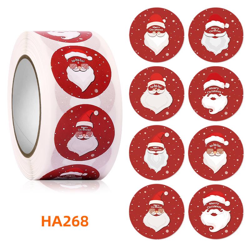 Santa Claus Christmas Sealing Stickers - Gift Wrap & Box Decoration