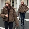 European American short cotton-padded women's winter new Cangzhou cotton-padded clothes thickened bread-padded jackets are in stock.