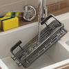 Wall-Mounted Kitchen Towel & Seasoning Rack - Punch-Free, Multifunctional Sink Organizer