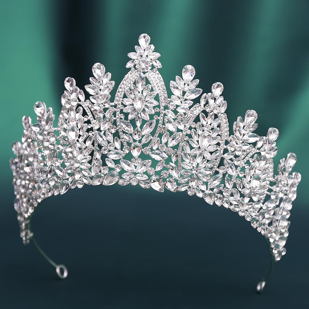 

Изысканные Короны для Женщин Барокко Стразы Корона Тиара Свадебные Аксессуары для Волос Головные Уборы для Вечеринки Подарок для Подруги