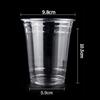 Disposable Coffee Cup INS Style Transparent Thickened Milk Tea Cup with Lids Suitable for Smoothies Cold Drinks Party Supplies