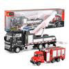 Children's Garbage Sorting Alloy Toy Car Large Size Pullback Rescue Towing Sprinkler Truck Combination Kids Toy Car Gift B99