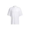 SS23 Solid Color High Neck Short Sleeve T-Shirt Men Tops White IB9433