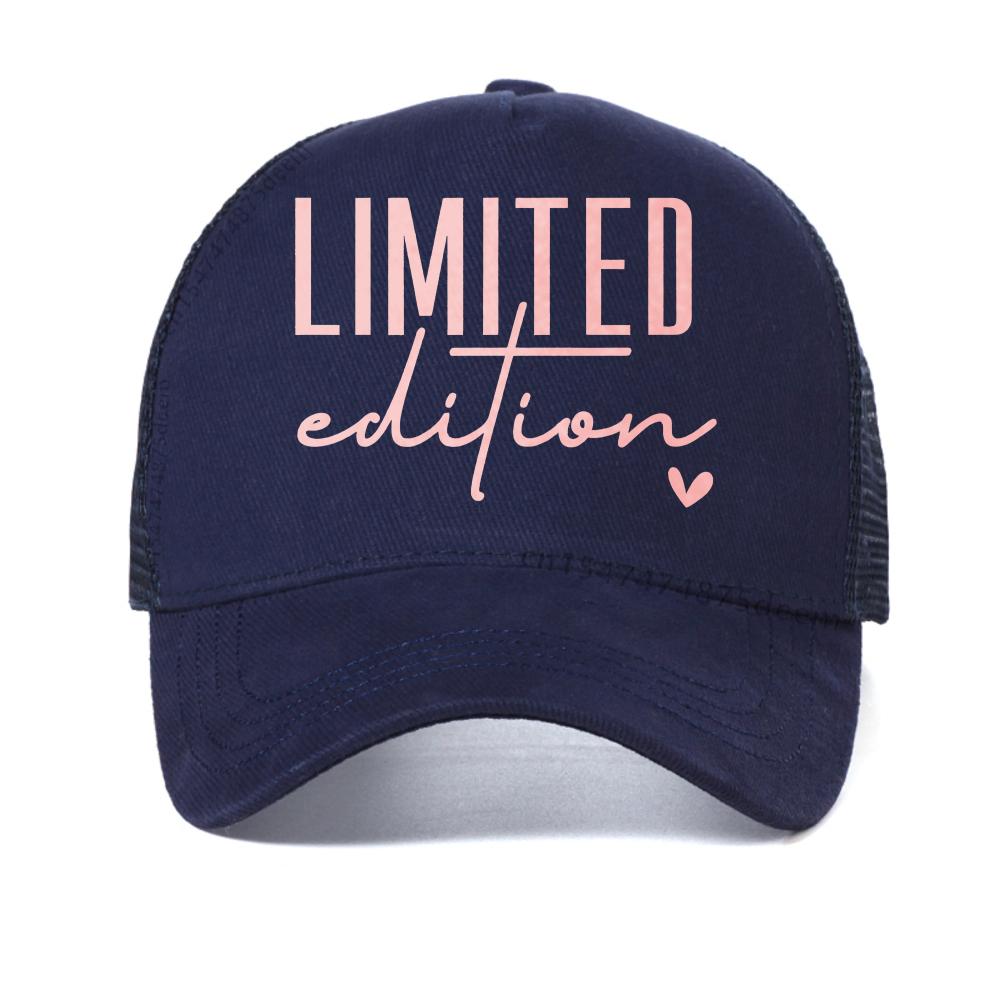 

Men s cap Limited Edition Summer baseball cap print Graphic Breathable Fashion Casual caps Breathable Snapback hats trucker hat Adjustable темно-синього кольору