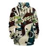 Fashion Print Loose Men's And Women's Long Sleeve Hooded Sweater