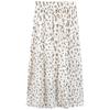Vintage Floral Print A-line Long Skirts Summer Women Korean Skirt Streetwear Drawstring Elastic Waist Midi Skirt