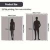 Giraffe In Misty Lake Digital Art Shower Curtain With 12 Hooks For Bathroom Home Decor Polyester 2D Flat Print 70.8X70.8 Inch